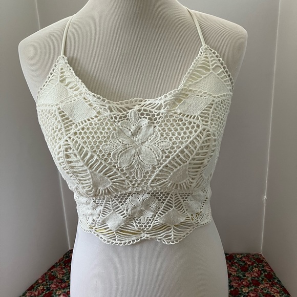 Willow Root Bralette, Size L, White - Picture 2 of 7